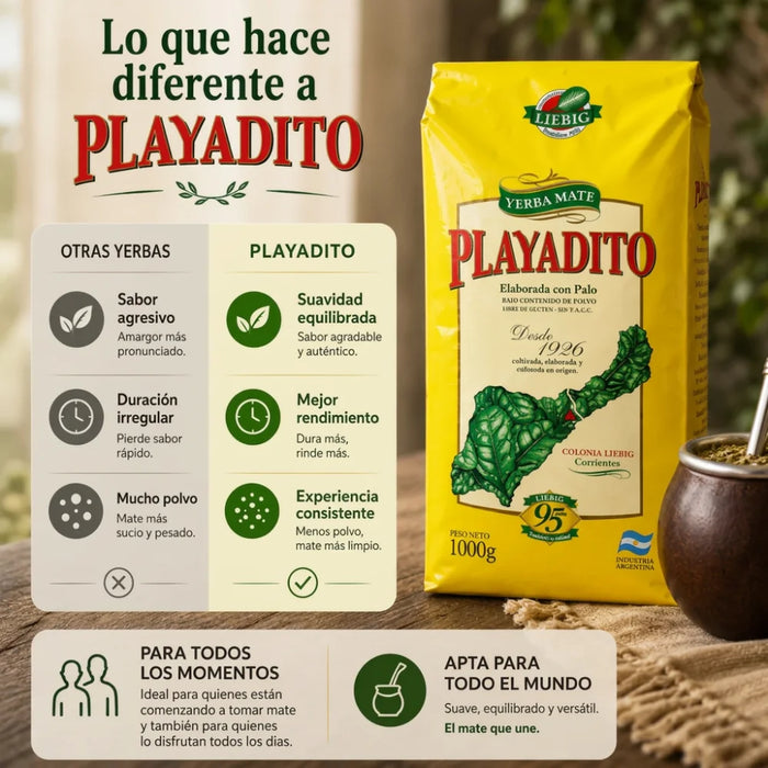 Yerba Mate Playadito 1 Kg