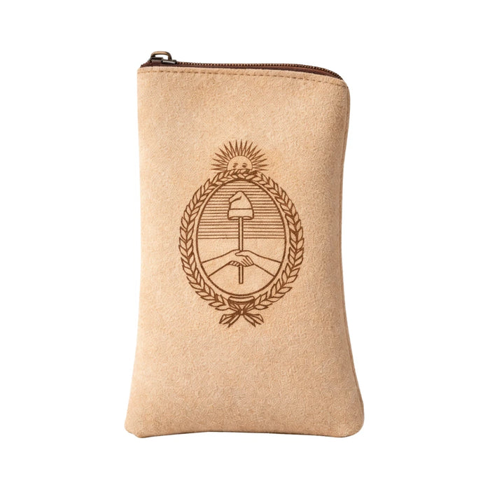 Yerbera de Cuero Especial con Escudo Nacional Argentino 250 g