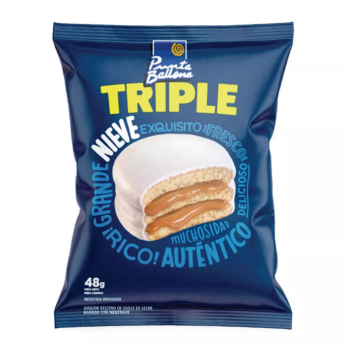 Alfajor Punta Ballena Triple Nieve 48 G